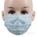 3 camadas de máscara facial descartáveis ​​não tecidas